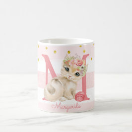 Taza De Café Nombre personalizado del Chica de Ilustracion de c