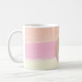 Taza De Café Nombre personalizado del Chica 🦄 Rainbow Unicorn