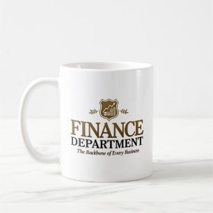 Taza De Café Nombre personalizado del departamento de finanzas