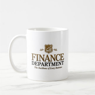 Taza De Café Nombre personalizado del departamento de finanzas