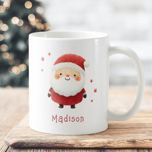 Taza De Café Nombre personalizado del ilustracion de color Sant