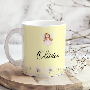 Taza De Café Nombre personalizado del jardín de leche encantado