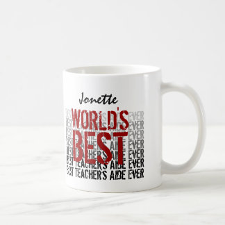 Taza De Café Nombre personalizado del mejor profesor del mundo 