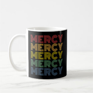 Taza De Café Nombre personalizado del patrón Mercy Wordmark
