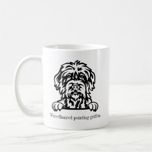 Taza De Café nombre personalizado del perro de griffon con pelo