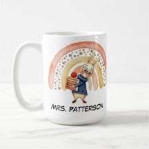 Nombre personalizado del profesor regalo Mug Cute 