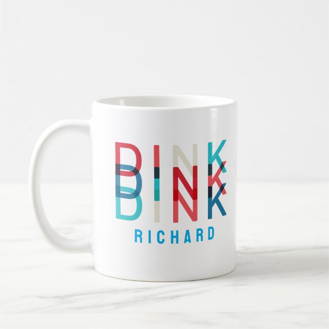 Taza De Café Nombre personalizado Dink Personalizado Juego de P (Izquierda)