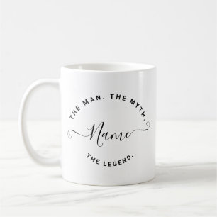 Taza De Café Nombre Personalizado El Hombre El Mito La Leyenda