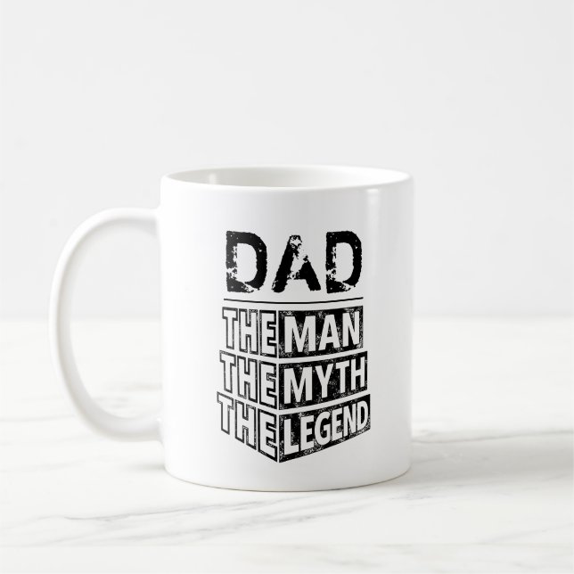 Taza De Café Nombre Personalizado El Hombre El Mito La Leyenda (Izquierda)
