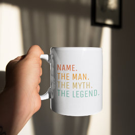 Taza De Café Nombre Personalizado El Hombre El Mito La Leyenda
