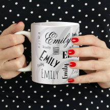 Nombre personalizado Emily Mug