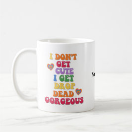 Taza De Café Nombre personalizado Funny Colorful LGBTQ Orgullo 