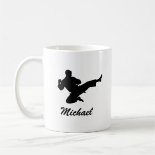 Taza De Café Nombre personalizado Karate / Taekwondo / Judo