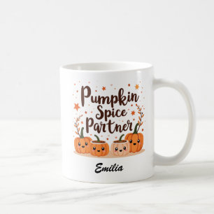 Taza De Café Nombre personalizado Kawaii Halloween Café Mug par