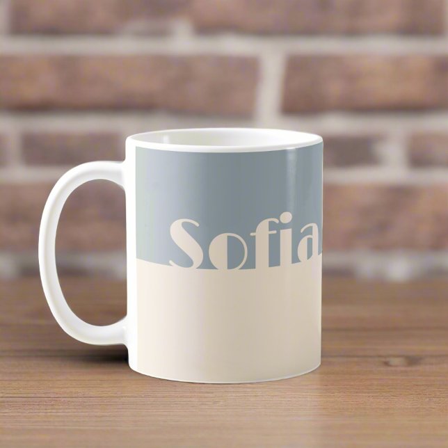 Taza De Café Nombre personalizado l Regalo de tipografía simple (Subido por el creador)