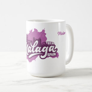 Taza De Café Nombre personalizado Málaga España