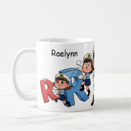 Taza De Café Nombre Personalizado Marinero Personaje de Dibujos