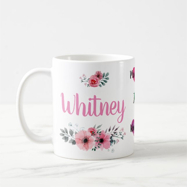 Taza De Café Nombre personalizado Mug con nombres de niños (Izquierda)
