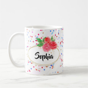 Taza De Café Nombre personalizado mug, nombre personalizado pur