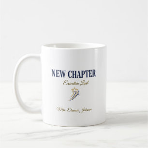 Taza De Café Nombre personalizado Nuevo capítulo Jubilación a n