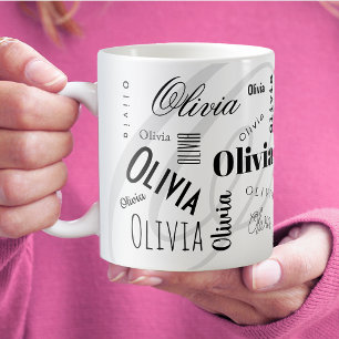 Taza De Café Nombre personalizado Olivia Mug