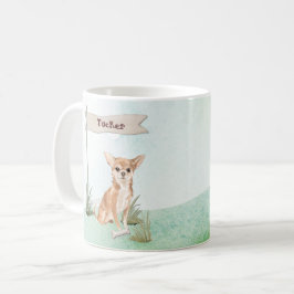Taza De Café Nombre personalizado Perro Mascota Chihuahua