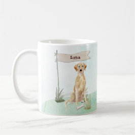 Taza De Café Nombre personalizado perro Mascota de laboratorio 
