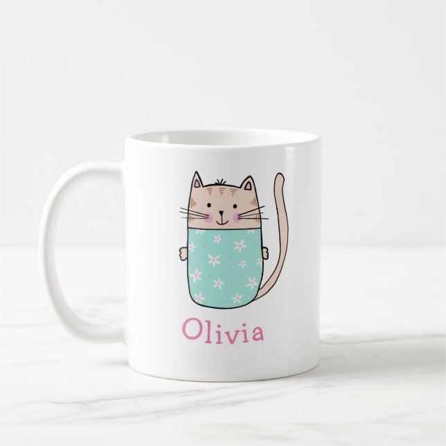 Taza De Café Nombre personalizado personalizado personalizado p (Izquierda)