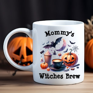 Taza De Café Nombre personalizado Poción de brujas de mamá Dive