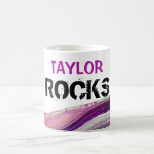 Taza De Café *~* Nombre personalizado: Roca piedra águila lapi