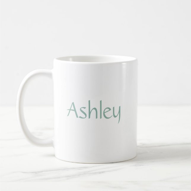 Taza De Café Nombre personalizado Sage  (Izquierda)