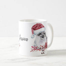 Taza De Café Nombre personalizado Sello de navidad