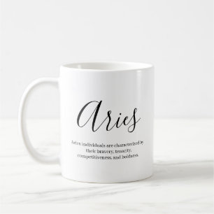 Taza De Café Nombre personalizado, signo de zodiaco, barra de r