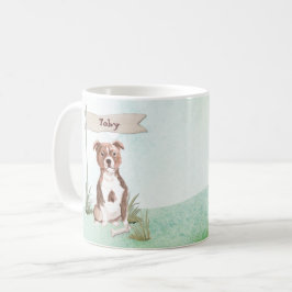 Taza De Café Nombre personalizado Staffordshire Bull Terrier Ma