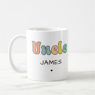 Taza De Café Nombre personalizado tío regalo retro Tío Person