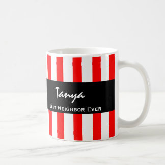 Taza De Café Nombre personalizado V05 de las mejores franjas RO