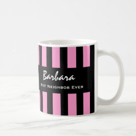 Taza De Café Nombre personalizado V23 de las mejores franjas en