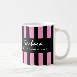 Taza De Café Nombre personalizado V23 de las mejores franjas en