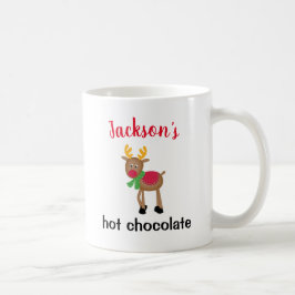 Taza De Café nombre personalizado vacaciones de niños con choco