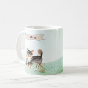 Taza De Café Nombre personalizado viejo perro Mascota chihuahua