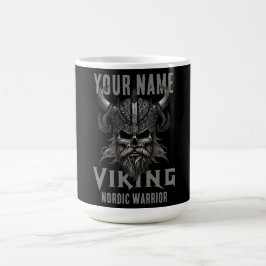 Taza De Café NOMBRE Personalizado Viking Warrior Heritage