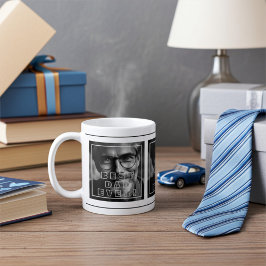 Taza De Café Nombre personalizado y Día del Padre de Fotos