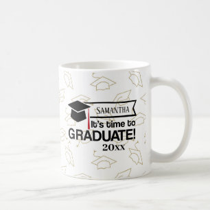 Taza De Café Nombre personalizado y regalo de graduación de año