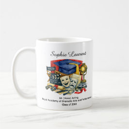 Taza De Café 🎓Nombre personalizado y título de graduado en act