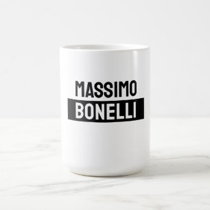 Taza De Café Nombre propio minimalista moderno plano negro blan