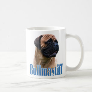 Taza De Café Nombre (rojo) de Bullmastiff