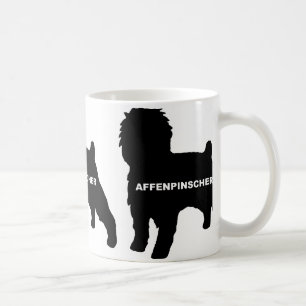 Taza De Café nombre silo negro Affenpinscher