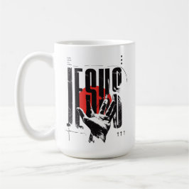 Taza De Café Nombre sobre todo nombre Jesús ropa urbana moderna