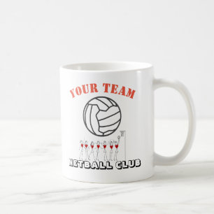 Taza De Café Nombre temático del equipo de la bola del Netball