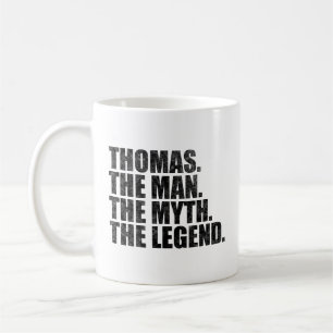 Taza De Café Nombre Thomas, Thomas El Hombre El Mito La Leyenda